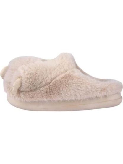 PANTUFLA GARRA PELUCHE BEIGE LOVE TO LOUNGE - Image 5