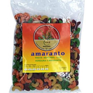 PASTA INTEGRAL CON VERDURA Y AMARANTO TRIBILIN 200 G ARTE AMARANT