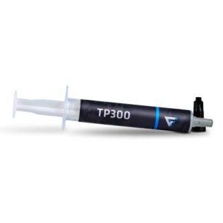 PASTA TERMICA GAME FACTOR TP300 2GR 13.4W-MK KIT APLICADOR PAD TERMICO PLACA COBRE GRIS