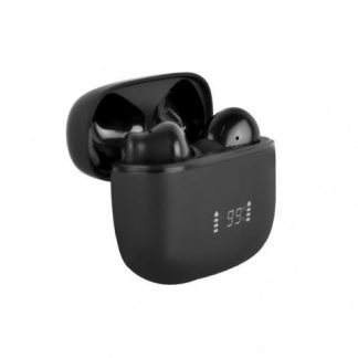 PERFECT CHOICE AUDIFONOS INTRAURICULARES CON MICROFONO INTUNE INALAMBRICO BLUETOOTH USB-C NEGRO