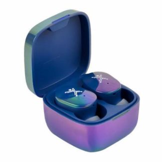 PERFECT CHOICE AUDIFONOS INTRAURICULARES CON MICROFONO TWS MINI PEARL INALAMBRICO BLUETOOTH USB-C AZUL