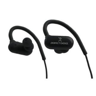 PERFECT CHOICE AUDIFONOS INTRAURICULARES DEPORTIVOS CON MICROFONO EFFORT INALAMBRICO BLUETOOTH NEGRO