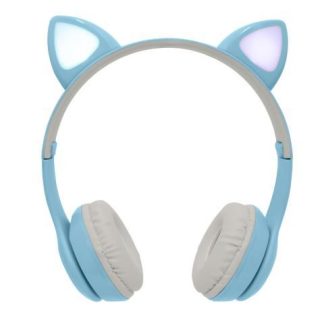 PERFECT CHOICE AUDIFONOS PARA NINOS CATTO BLUETOOTH ALAMBRICO-INALAMBRICO 3.5MM AZUL
