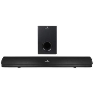 PERFECT CHOICE BARRA DE SONIDO CON SUBWOOFER MINUETTO BLUETOOTH INALAMBRICO 2.1 400W RMS USB NEGRO