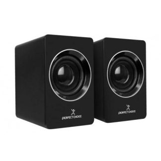 PERFECT CHOICE BOCINAS PARA COMPUTADORA MOSSO ALAMBRICO 2.0 USB NEGRO