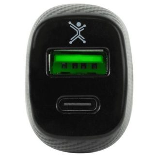 PERFECT CHOICE CARGADOR PARA AUTO PC-240884 24V 1X USB-C 1X USB-A NEGRO