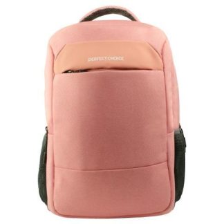 PERFECT CHOICE MOCHILA DE POLIESTER FEARLESS PARA LAPTOP 15.6 ROSA