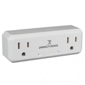 PERFECT CHOICE SMART PLUG PC-108177 WIFI 2 CONECTORES 2400MHZ BLANCO