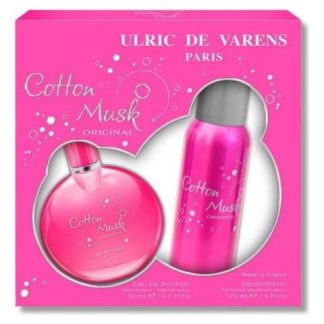 PERFUME SET 2 PIEZAS COTTON MUSK ORIGINAL MUJER UDV