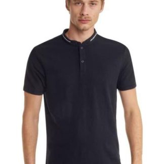 PLAYERA CUELLO POLO MANGA CORTA NEGRO NEXT CO