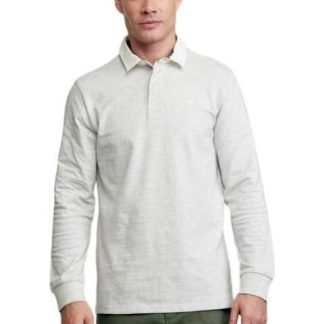 PLAYERA CUELLO POLO MANGA LARGA GRIS D.E.E.P SELECTION
