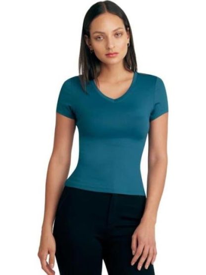 PLAYERA DAMA AZUL PLUMBAGO HOLLY LAND