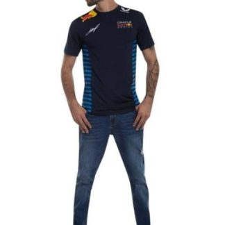 PLAYERA MOTORSPORT T SHIRT DRIVER CHECO AZUL MARINO RED BULL RACING