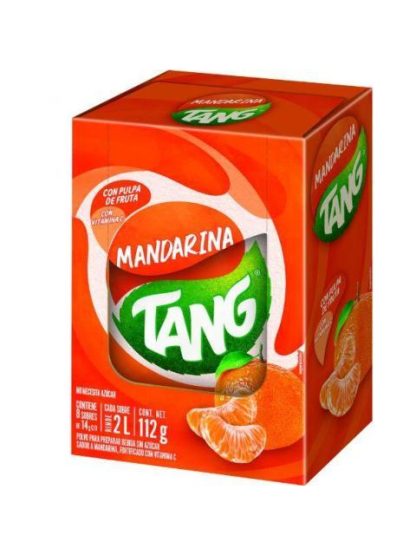 POLVO PARA PREPARAR BEBIDA TANG SABOR MANDARINA PAQUETE CON 8 SOBRES
