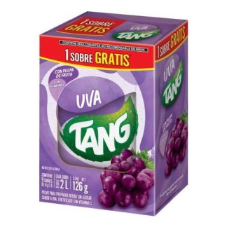 POLVO PARA PREPARAR BEBIDA TANG SABOR UVA PAQUETE CON 8 SOBRES