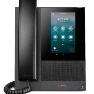 POLY TELEFONO IP CON PANTALLA 5 CCX 400 ALAMBRICO ALTAVOZ NEGRO
