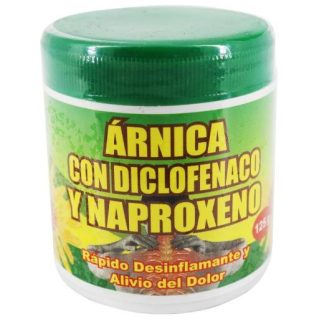 POMADA ARNICA CON DICLOFENACO Y NAPROXENO 125GR. RAPIDO DESINFLAM KENZO