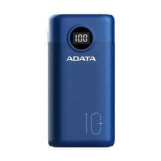 POWER BANK ADATA AP10000QCDDGTCDB AZUL UNIVERSAL 10000 MAH 12 V ION DE LITIO