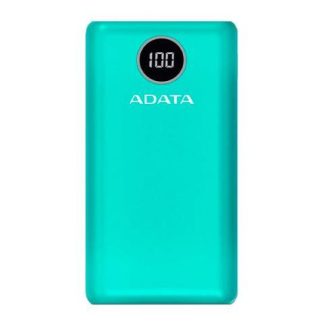 POWERBANK ADATA P20000QCD 20 000 MAH. COMPATIBLE CON QUALCOMM QC 3.0 Y USB POWER DELIVERY 3.0. INDICADOR DIGITAL DE CARGA Y 2 PUERTOS USBA Y 1 USBC