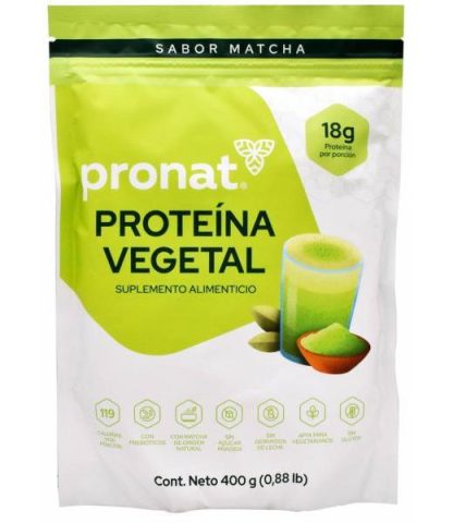 PROTEINA VEGETAL MATCHA 400 G PRONAT