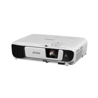 PROYECTOR EPSON POWER LITE W52+ 3LCD WXGA 1280 X 800 4000 LUMENES CON BOCINA BLANCO-NEGRO