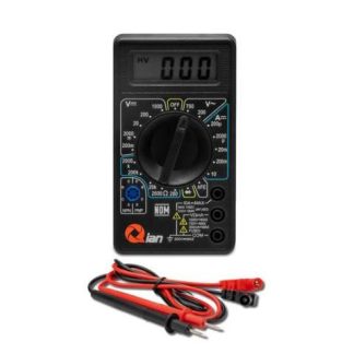 QIAN MULTIMETRO DIGITAL PANTALLA LCD DE 3 Y MEDIO DIGITOS MUESTREO 2 VECES X SEGUNDO BATERIA 9V NEDA O 6F22 INCLUIDOS MOD. QAD90011