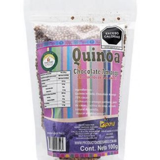 QUINOA INFLADA CON CHOCOLATE AMARGO 100 G DE LOS ANDES