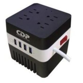REGULADOR CDP CON SUPRESOR DE PICOS AVR 604 300W 600VA 4 CONTACTOS 4X USB
