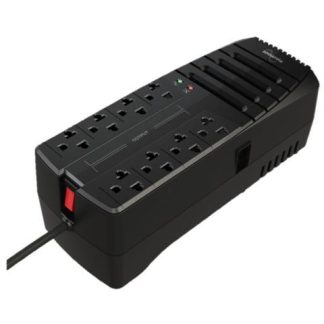 REGULADOR DATASHIELD RAD2000 8 NEGRO HOGAR Y OFICINA 2000 VA 1000 W