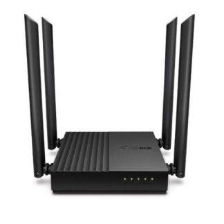 ROUTER TP-LINK GIGABIT ETHERNET DE BANDA DUAL MU-MIMO FIREWALL ARCHER C64 AC1200 INALAMBRICO 1200MBIT-S 5X RJ-45 2.4-5GHZ CON 4 ANTENAS EXTERNAS