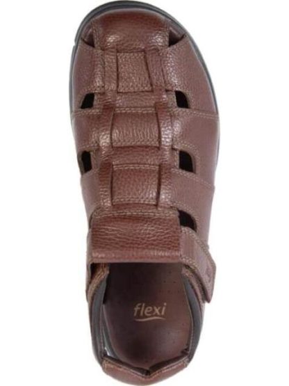 SANDALIA CASUAL DESTALONADA COGNAC FLEXI - Image 3