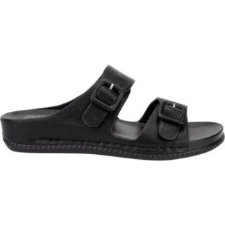 SANDALIA CONFORT MONOCOLOR NEGRO SHOSH