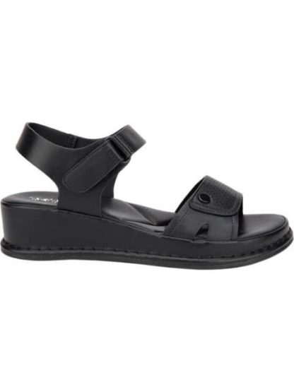 SANDALIA CONFORT PERFORADA NEGRO SHOSH