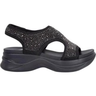 SANDALIA DEPORTIVA CON PIEDRAS NEGRO PROKENNEX
