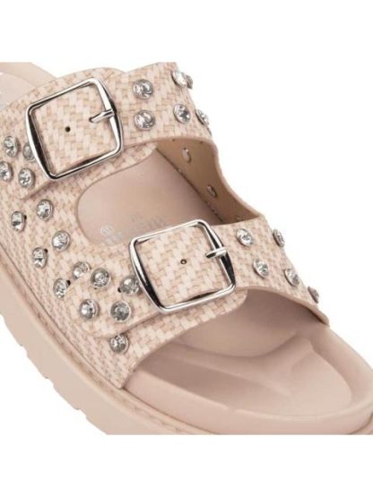 SANDALIA PLANA PIEDRAS NUDE VI LINE FASHION - Image 6