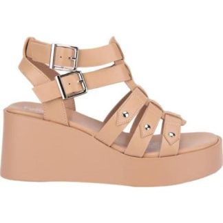 SANDALIA PLATAFORMA MONOCOLOR CAMEL VI LINE FASHION