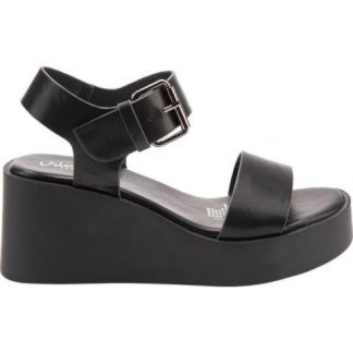 SANDALIA PLATAFORMA MONOCOLOR NEGRO VI LINE FASHION