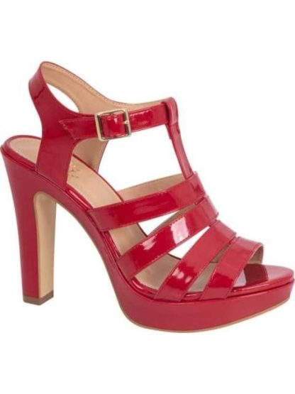 SANDALIA PLATAFORMA TACON TIRAS ROJO YAELI FASHION - Image 2