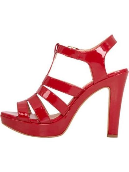 SANDALIA PLATAFORMA TACON TIRAS ROJO YAELI FASHION - Image 5