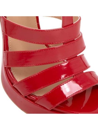 SANDALIA PLATAFORMA TACON TIRAS ROJO YAELI FASHION - Image 6