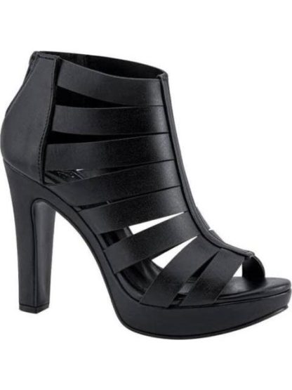 SANDALIA TACON BOTIN NEGRO YAELI FASHION