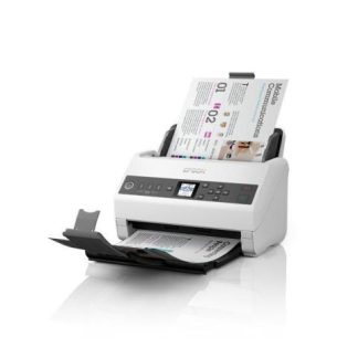 SCANNER EPSON WORKFORCE DS-730N 600 X 600DPI ESCANER COLOR ESCANEADO DUPLEX USB-ETHERNET NEGRO-GRIS