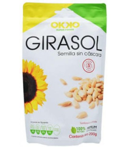 SEMILLA DE GIRASOL SIN CASCARA 200 G OKKO