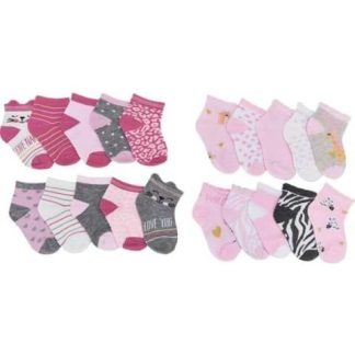 SET 10 PARES DE TINES CON ANTIDERRAPANTE MULTICOLOR PICKLE DOT