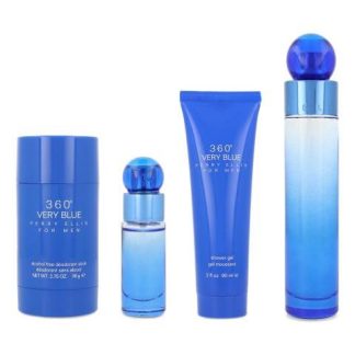 SET 360° VERY BLUE PERRY ELLIS 4PZ 100ML EDT SPRAY