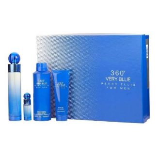 SET 360 VERY BLUE PERRY ELLIS CABALLERO 4 PZ - ORIGINAL
