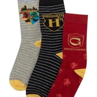 SET 3 PARES CALCETAS LIENCIA HARRY POTTER UNISEX UNITALLA MULTICOLOR HARRY POTTER