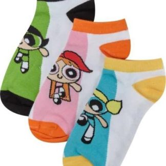 SET 3 PARES TINES LICENCIA POWERPUFF GIRLS UNITALLA MULTICOLOR THE POWERPUFF GIRLS
