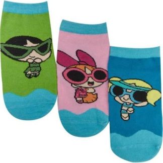 SET 3 PARES TINES LICENCIA POWERPUFF GIRLS UNITALLA MULTICOLOR THE POWERPUFF GIRLS