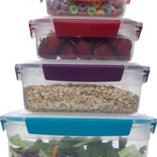 SET 4 CONTENEDORES DE ALIMENTOS MULTICOLOR HELLODREAM